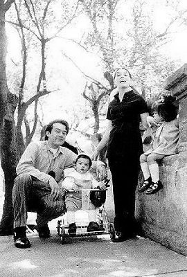 The young family at Chapultepec Castle, Mexico City